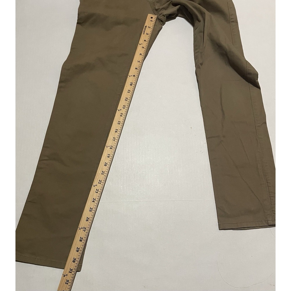 Vissla Pants Mens Size 30 X 31 High Tider Chino Casual Khaki Slim Straight Brown - Picture 6 of 9